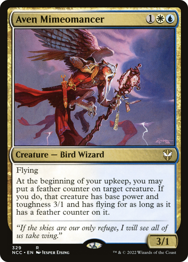 Aven Mimeomancer (NCC-329) [New Capenna Commander] MTG Single Wizards of the Coast