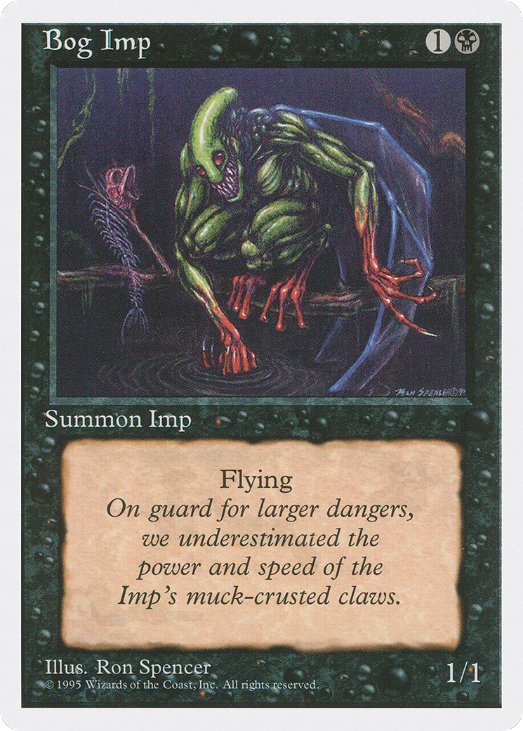 Bog Imp (4ED-123) [Fourth Edition] MTG Single Wizards of the Coast