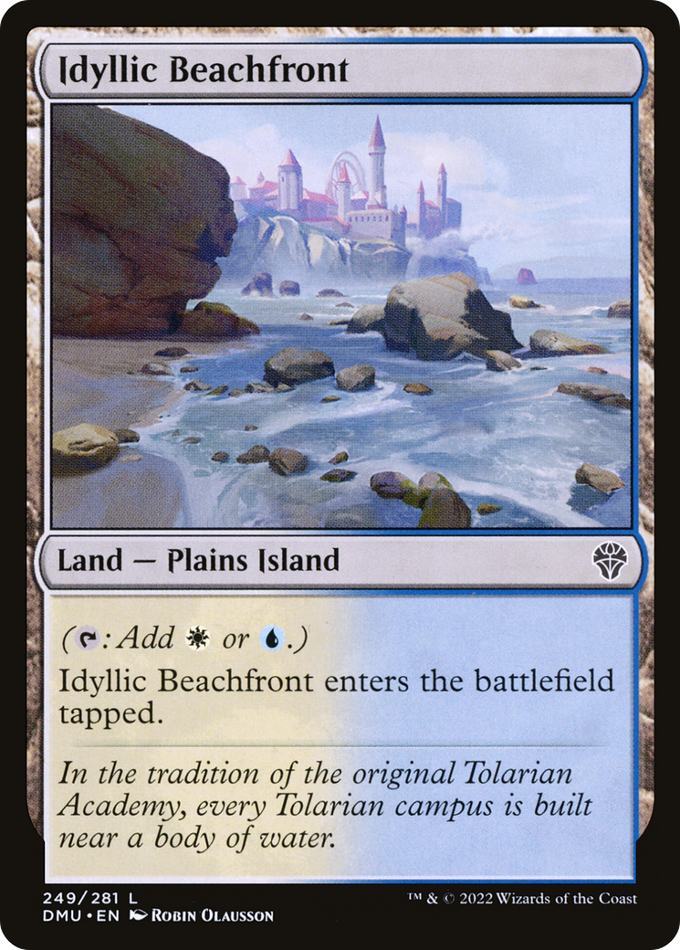Idyllic Beachfront (DMU-249) [Dominaria United] Foil MTG Single Wizards of the Coast