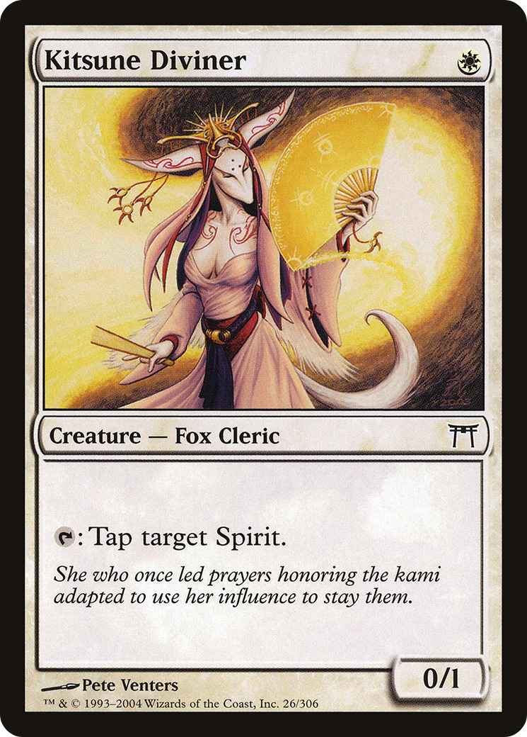 Kitsune Diviner (CHK-026) [Champions of Kamigawa] Foil MTG Single Wizards of the Coast