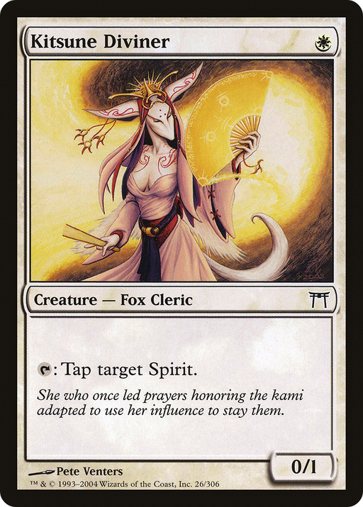 Kitsune Diviner (CHK-026) [Champions of Kamigawa] MTG Single Wizards of the Coast
