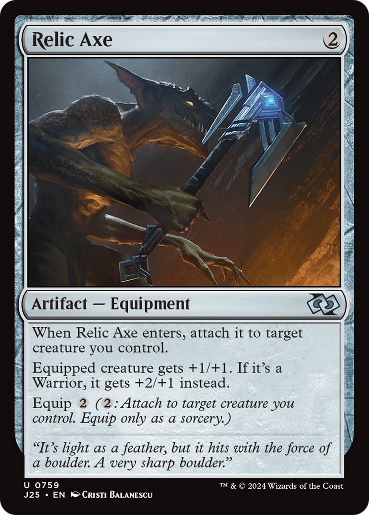 Relic Axe (J25-759) [Foundations Jumpstart] MTG Single Wizards of the Coast