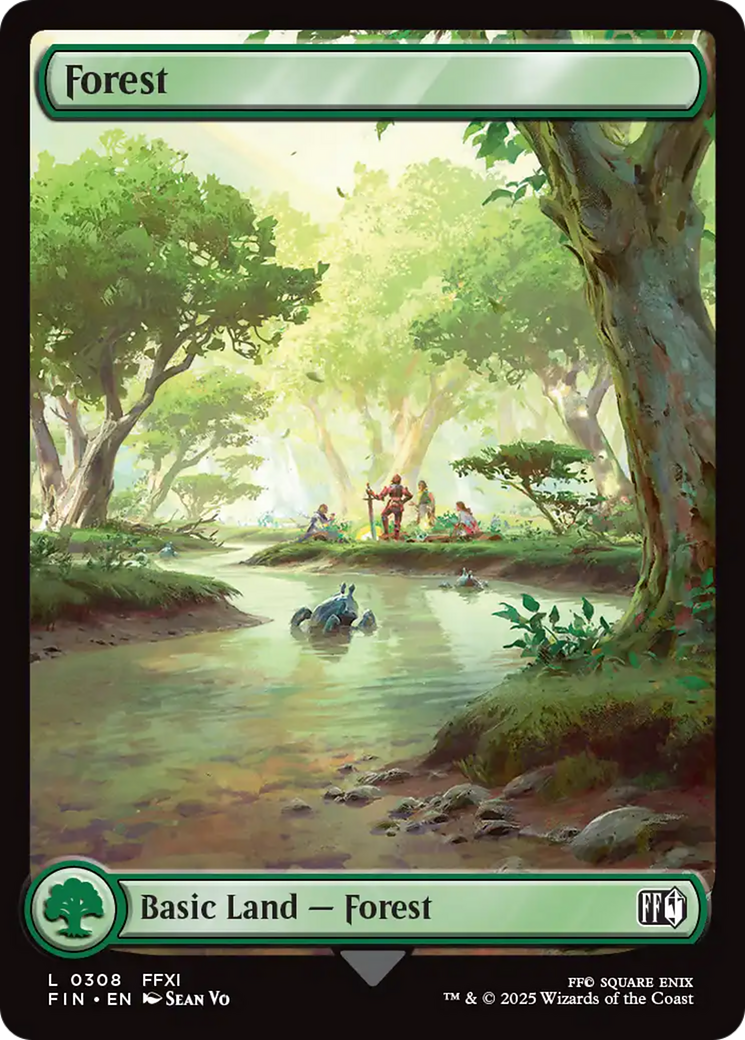 Forest (FIN-308) [FINAL FANTASY] MTG Single Wizards of the Coast