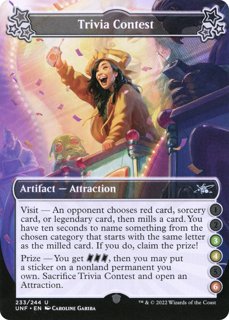 Trivia Contest (3-4-6) (UNF-233) [Unfinity] Foil MTG Single Wizards of the Coast