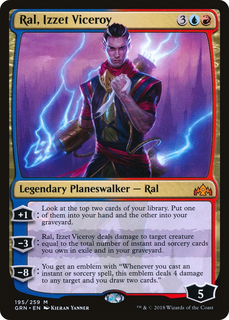 Ral, Izzet Viceroy (GRN-195) [Guilds of Ravnica] MTG Single Wizards of the Coast