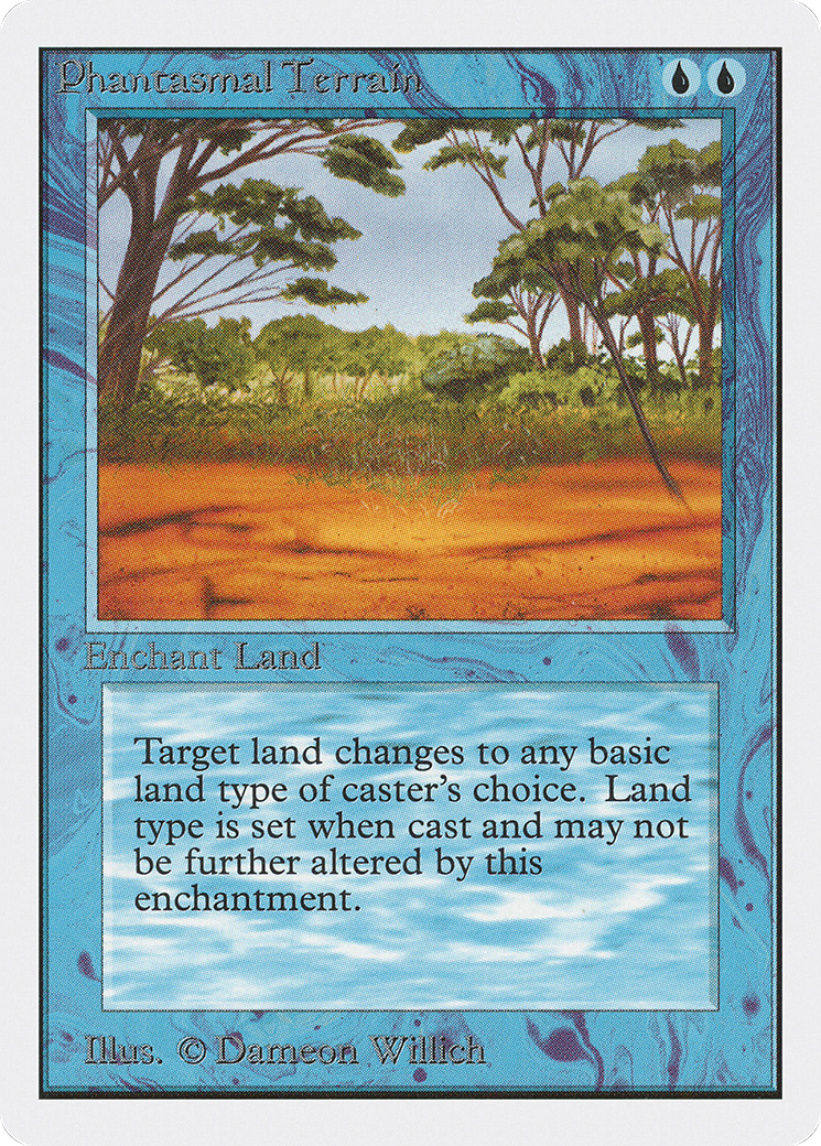 Phantasmal Terrain (2ED-069) [Oldschool] Unlimited Edition MTG Single Wizards of the Coast