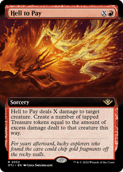 Hell to Pay (OTJ-332) [Outlaws of Thunder Junction] (Extended Art) MTG Single Wizards of the Coast