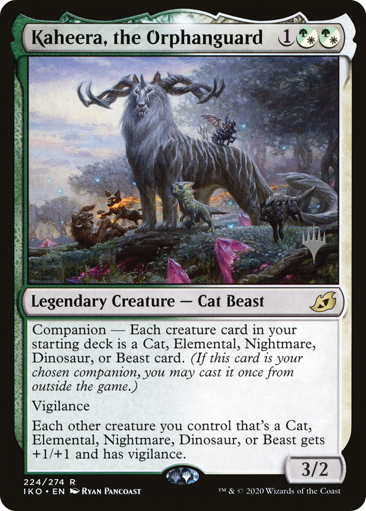 Kaheera, the Orphanguard (PPIKO-224) [Ikoria: Lair of Behemoths Promos] MTG Single Wizards of the Coast