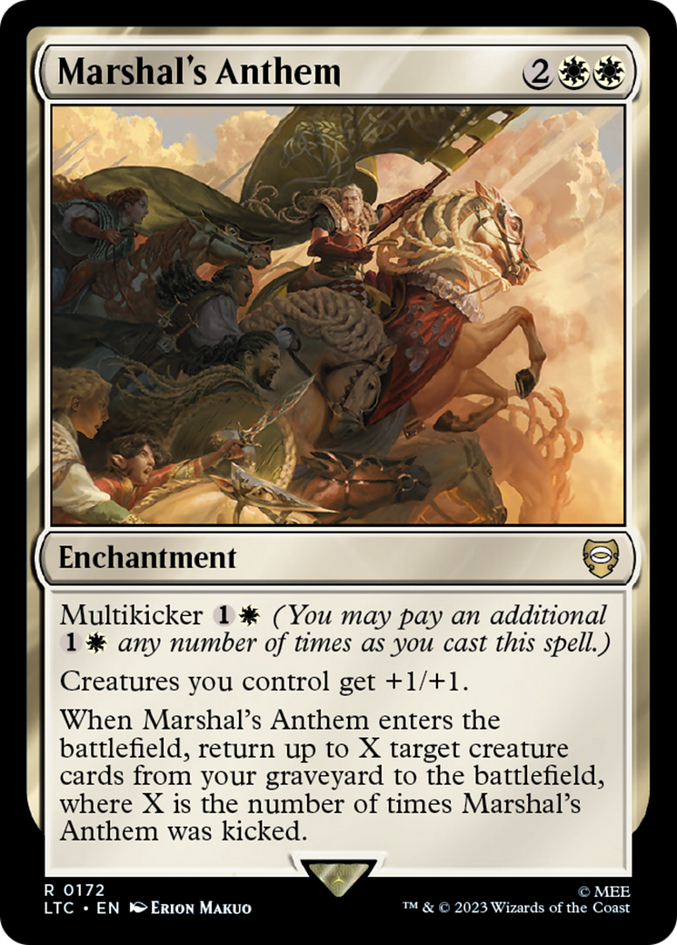 Marshal's Anthem (LTC-172) [Tales of Middle-earth Commander] MTG Single Wizards of the Coast