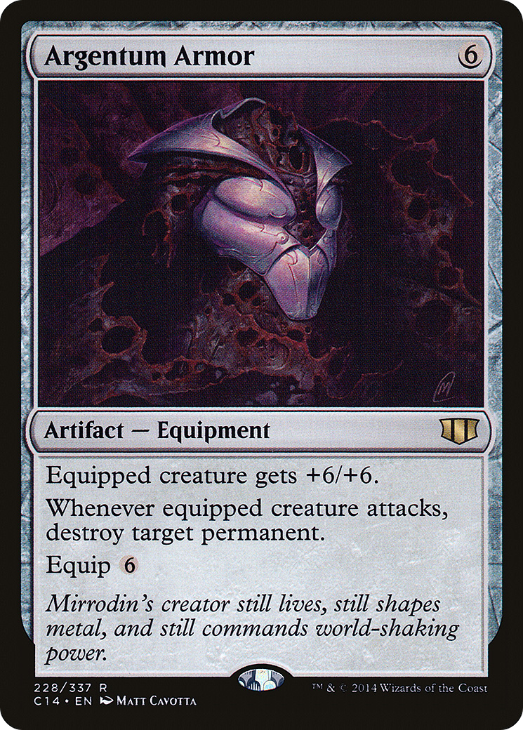 Argentum Armor (C14-228) [Commander 2014] MTG Single Wizards of the Coast
