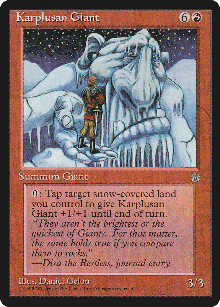 Karplusan Giant (ICE-196) [Ice Age] MTG Single Wizards of the Coast