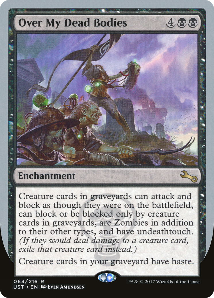 Over My Dead Bodies (UST-063) [Unstable] MTG Single Wizards of the Coast