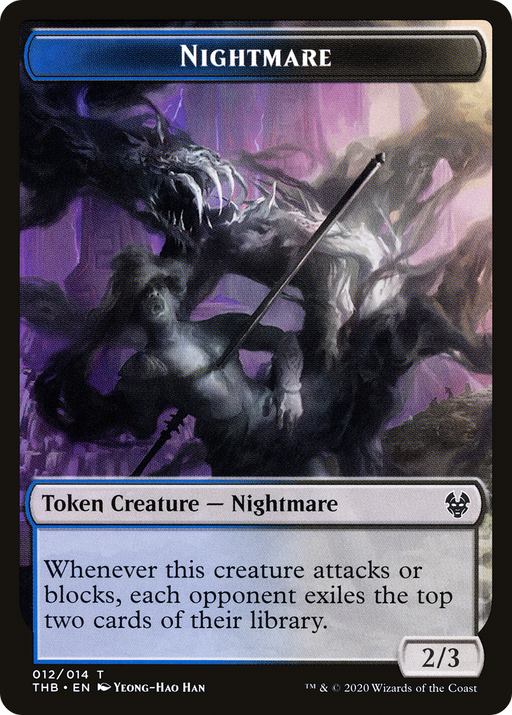 Nightmare (THB-012) [Tokens] Theros Beyond Death Tokens MTG Single Wizards of the Coast