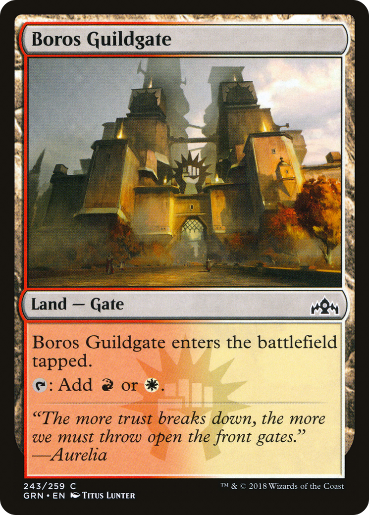 Boros Guildgate (GRN-243) [Guilds of Ravnica] Foil MTG Single Wizards of the Coast