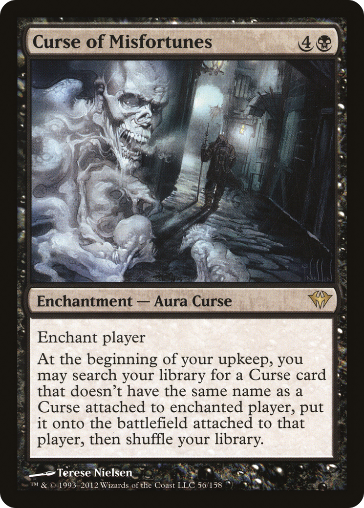 Curse of Misfortunes (DKA-056) [Dark Ascension] MTG Single Wizards of the Coast