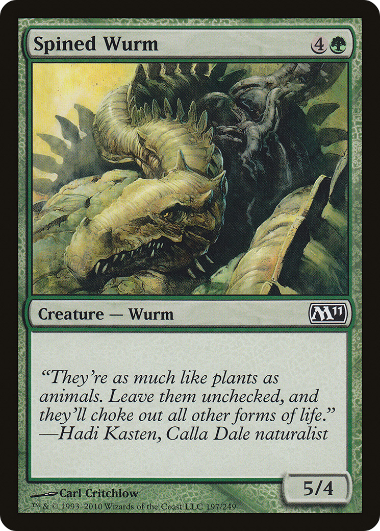 Spined Wurm (M11-197) [Magic 2011] MTG Single Wizards of the Coast