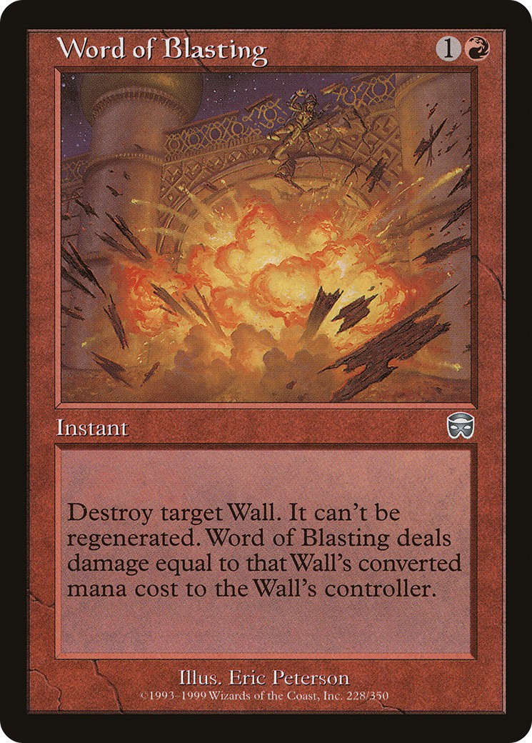 Word of Blasting (MMQ-228) [Mercadian Masques] Foil MTG Single Wizards of the Coast
