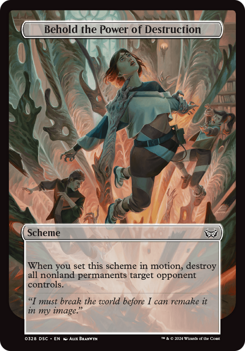 Behold the Power of Destruction (Full Art) (A:DSC-328) [Duskmourn: House of Horror Commander] MTG Single Wizards of the Coast