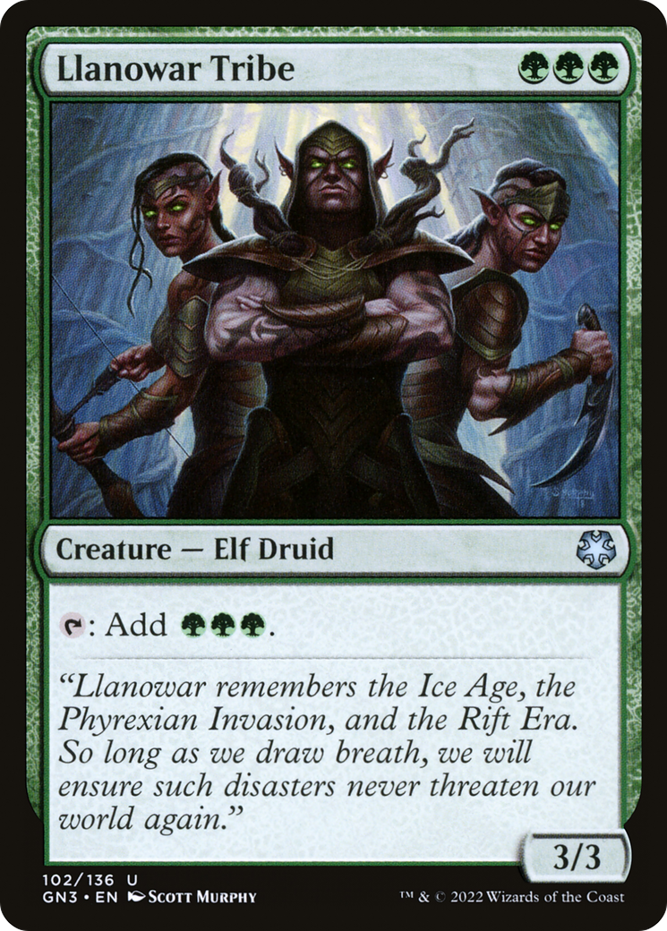 Llanowar Tribe (GN3-102) [Misc] Game Night: Free-for-All MTG Single Wizards of the Coast