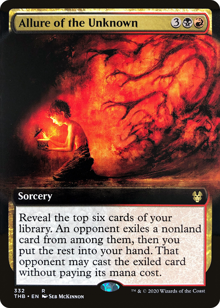 Allure of the Unknown (THB-332) [Theros Beyond Death] (Extended Art) MTG Single Wizards of the Coast