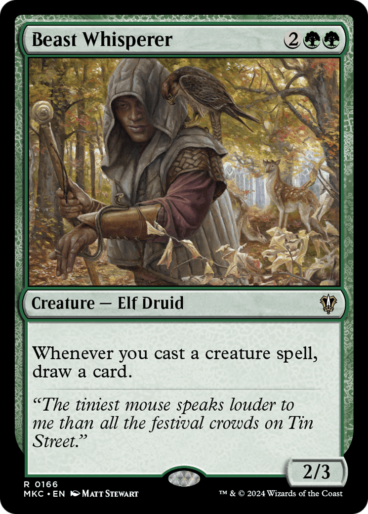Beast Whisperer (MKC-166) [Murders at Karlov Manor Commander] MTG Single Wizards of the Coast