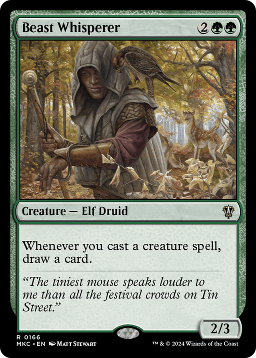 Beast Whisperer (MKC-166) [Murders at Karlov Manor Commander] MTG Single Wizards of the Coast