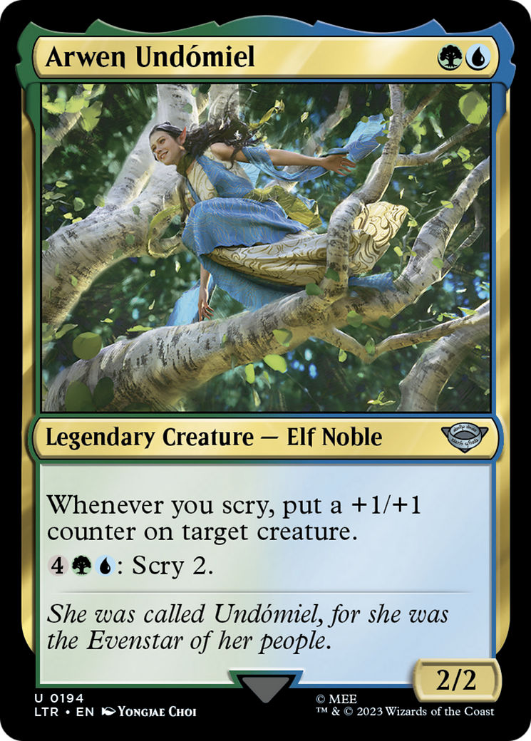 Arwen Undomiel (LTR-194) [The Lord of the Rings: Tales of Middle-earth] MTG Single Wizards of the Coast