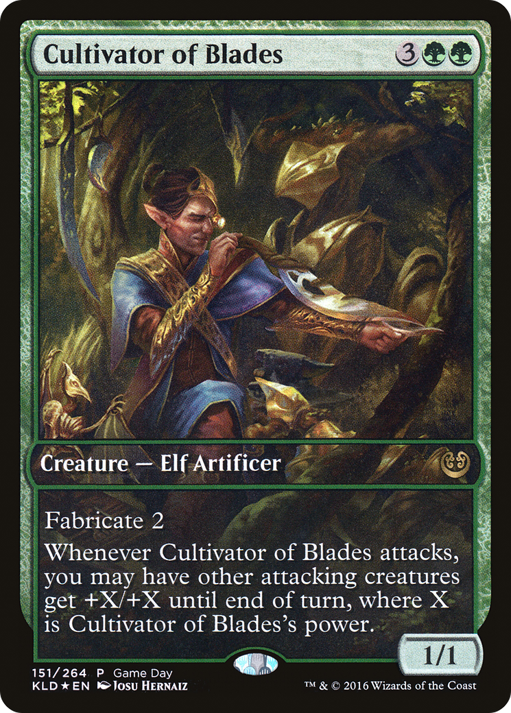 Cultivator of Blades (GAME-151) [Kaladesh Promos] Foil MTG Single Wizards of the Coast