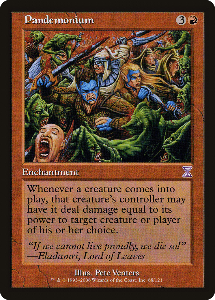 Pandemonium (TSB-068) [Time Spiral Timeshifted] Foil MTG Single Wizards of the Coast