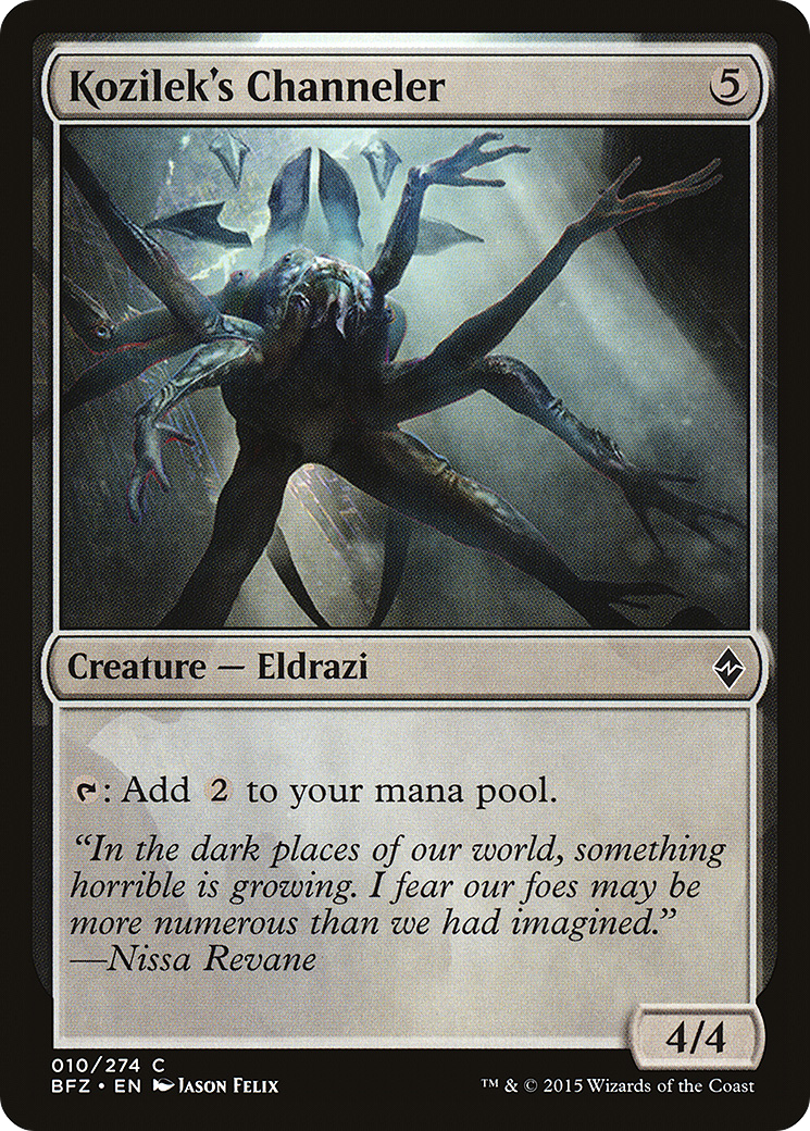 Kozilek's Channeler (BFZ-010) [Battle for Zendikar] MTG Single Wizards of the Coast