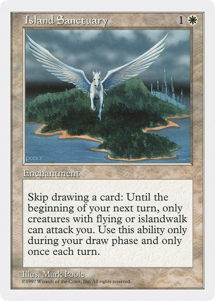 Island Sanctuary (5ED-) [Fifth Edition] MTG Single Wizards of the Coast