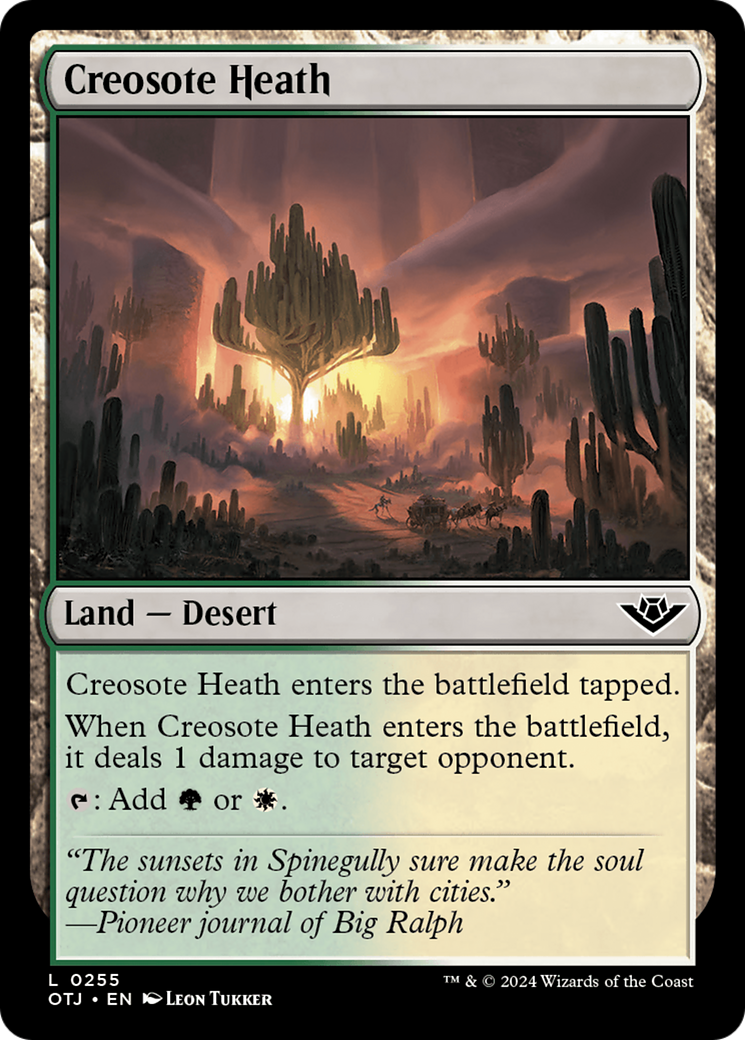 Creosote Heath (OTJ-255) [Outlaws of Thunder Junction] MTG Single Wizards of the Coast