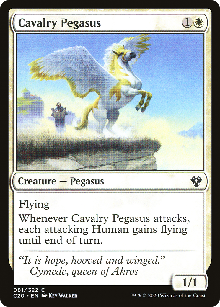Cavalry Pegasus (C20-081) [Commander 2020] MTG Single Wizards of the Coast