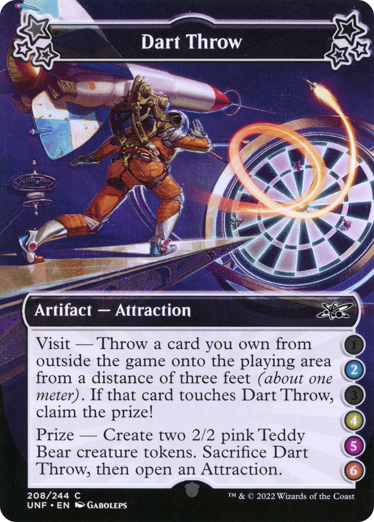 Dart Throw (UNF-208C) [Unfinity] Foil MTG Single Wizards of the Coast