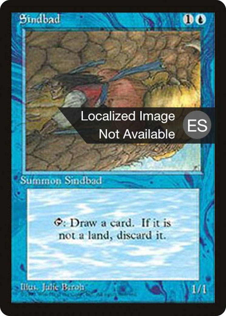 Sindbad (4BB-100) [Fourth Edition Foreign Black Border] MTG Single Wizards of the Coast