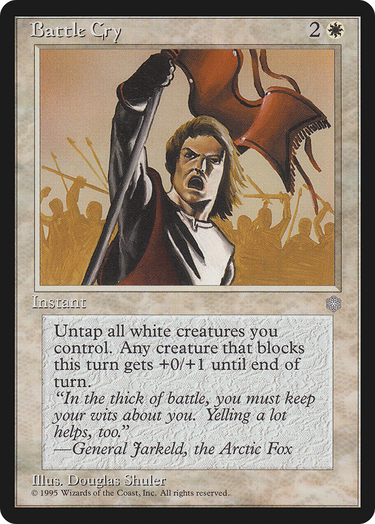 Battle Cry (ICE-) [Ice Age] MTG Single Wizards of the Coast