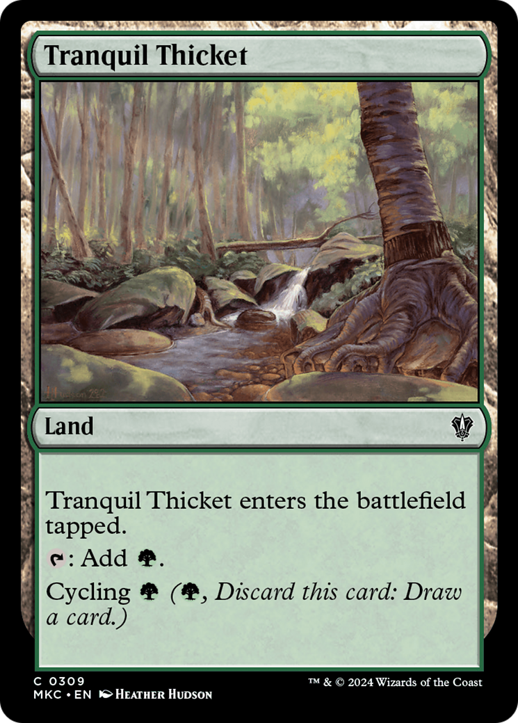 Tranquil Thicket (MKC-309) [Murders at Karlov Manor Commander] MTG Single Wizards of the Coast