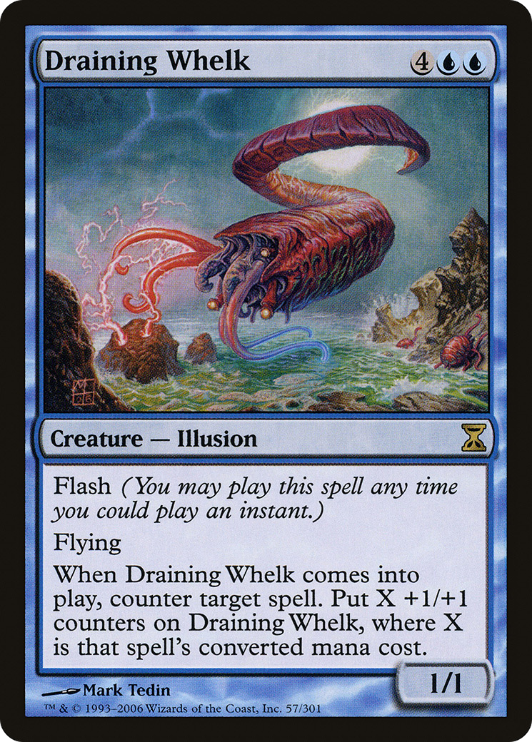 Draining Whelk (TSP-057) [Time Spiral] MTG Single Wizards of the Coast