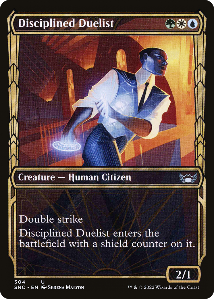 Disciplined Duelist (SNC-304) [Streets of New Capenna] (Showcase) MTG Single Wizards of the Coast