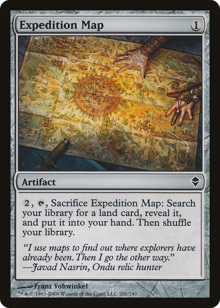 Expedition Map (ZEN-201) [Zendikar] Foil MTG Single Wizards of the Coast