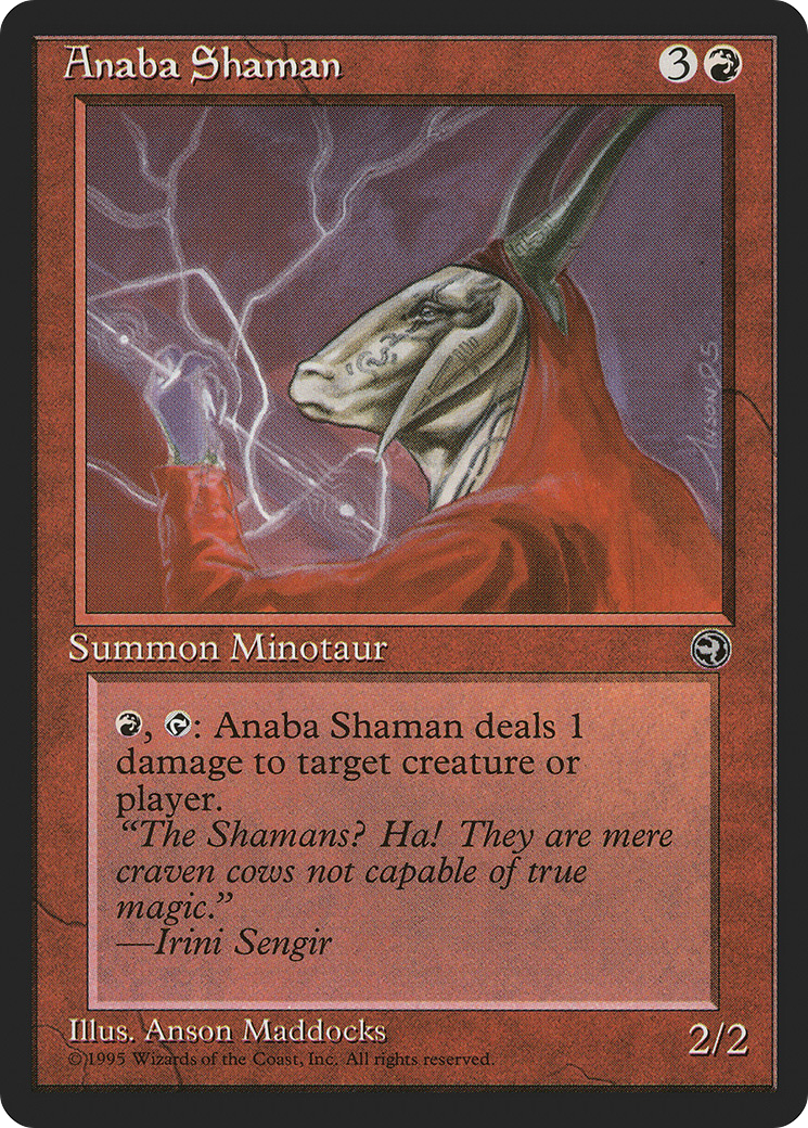 Anaba Shaman (HML-67A) [Homelands] MTG Single Wizards of the Coast