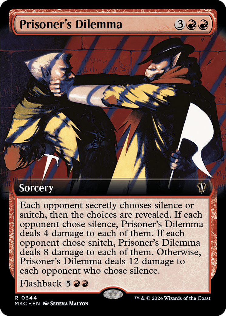 Prisoner's Dilemma (MKC-344) [Murders at Karlov Manor Commander] (Extended Art) MTG Single Wizards of the Coast