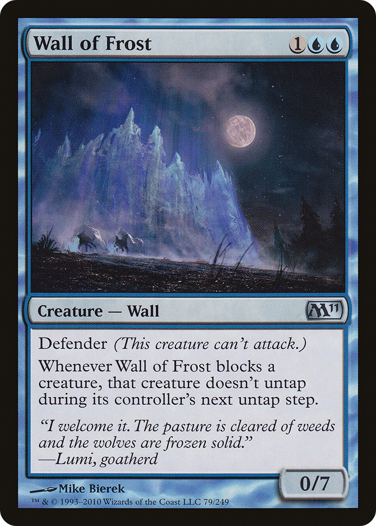 Wall of Frost (M11-079) [Magic 2011] Foil MTG Single Wizards of the Coast