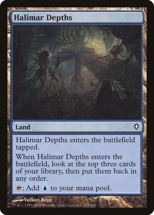 Halimar Depths (WWK-137) [Worldwake] Foil MTG Single Wizards of the Coast