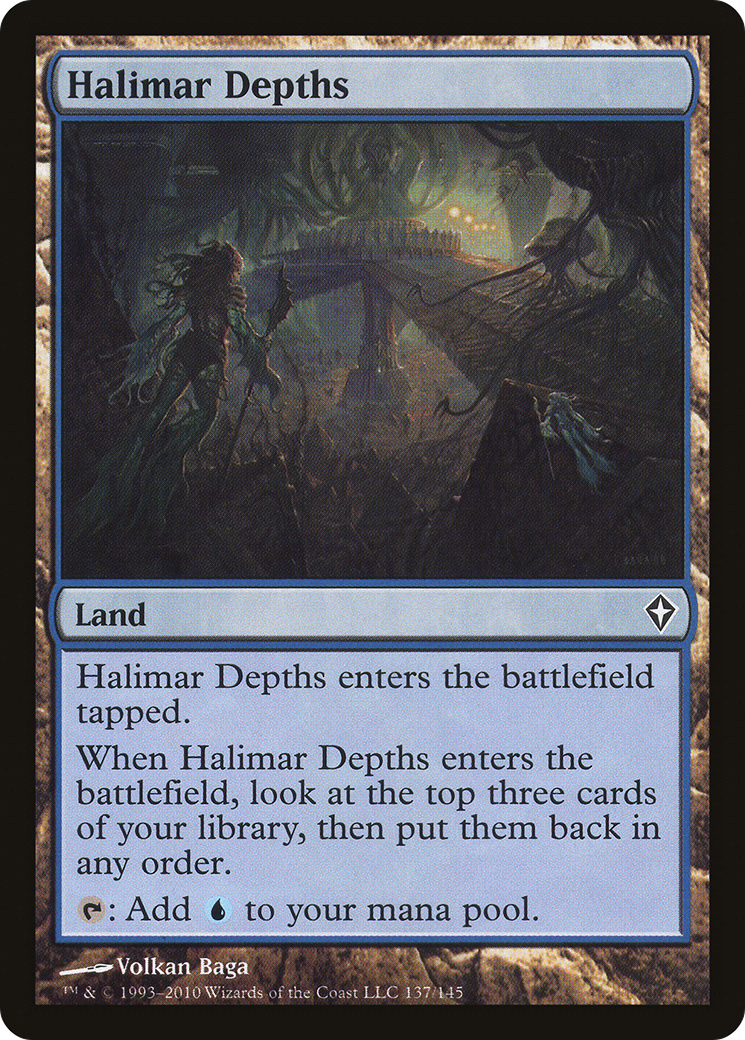 Halimar Depths [Worldwake] MTG Single Magic: The Gathering