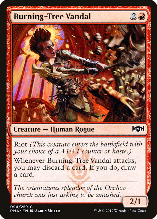 Burning-Tree Vandal (RNA-094) [Ravnica Allegiance] MTG Single Wizards of the Coast