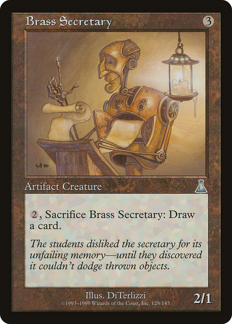 Brass Secretary (UDS-128) [Urza's Destiny] MTG Single Wizards of the Coast