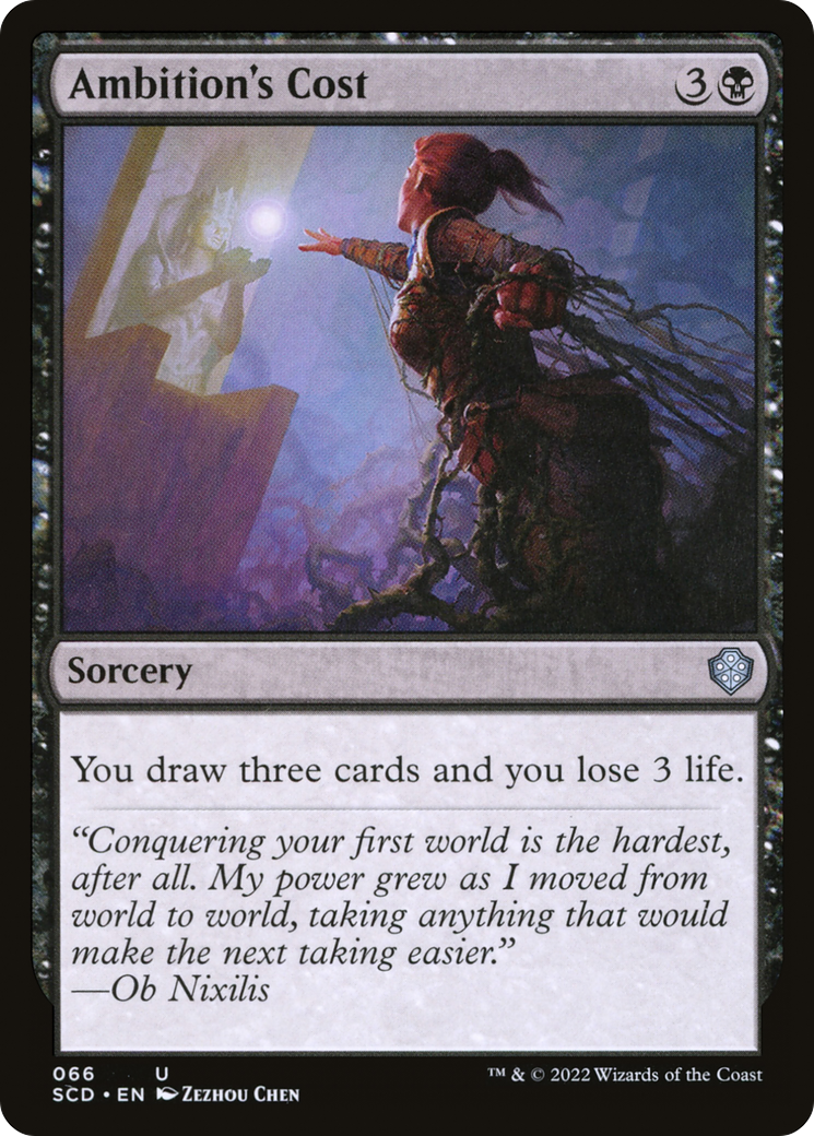 Ambition's Cost (SCD-066) [Starter Commander Decks] MTG Single Wizards of the Coast