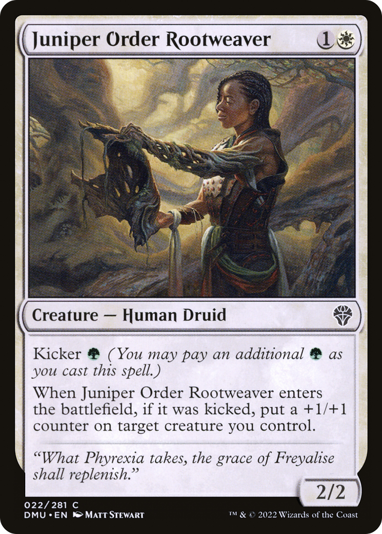 Juniper Order Rootweaver (DMU-022) [Dominaria United] Foil MTG Single Wizards of the Coast