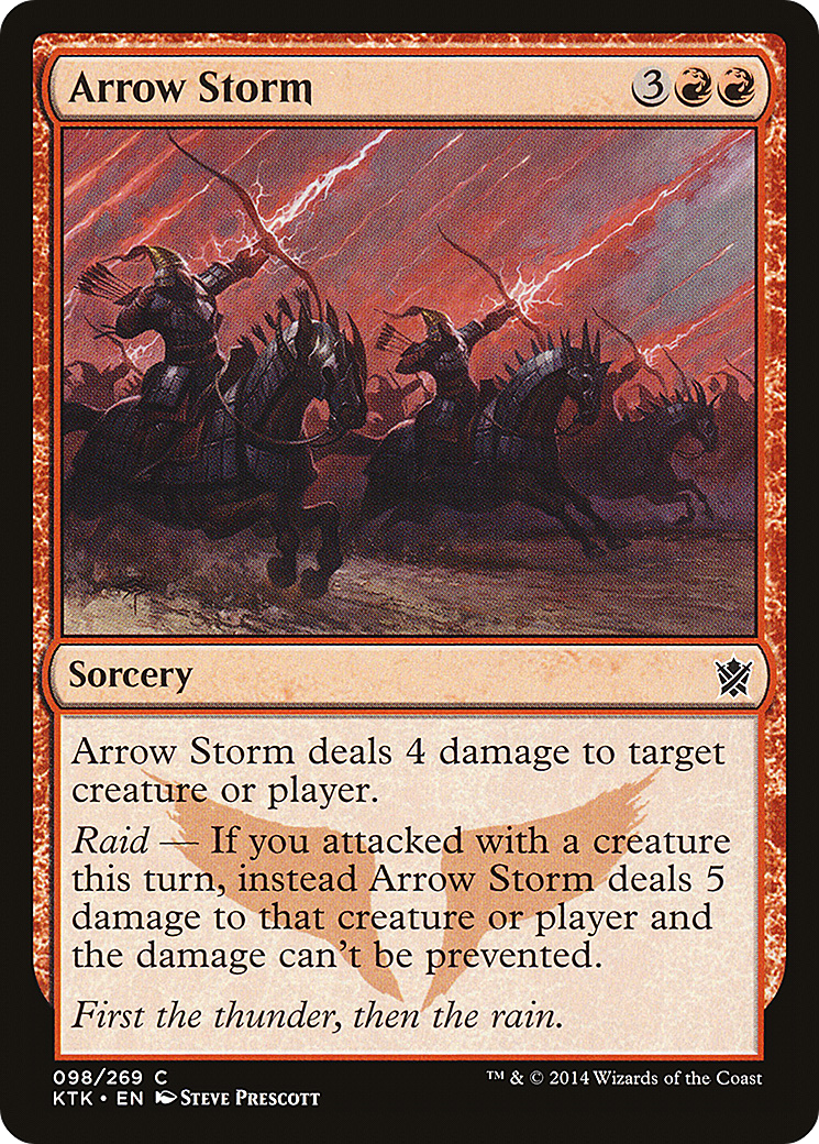 Arrow Storm (KTK-098) [Khans of Tarkir] MTG Single Wizards of the Coast